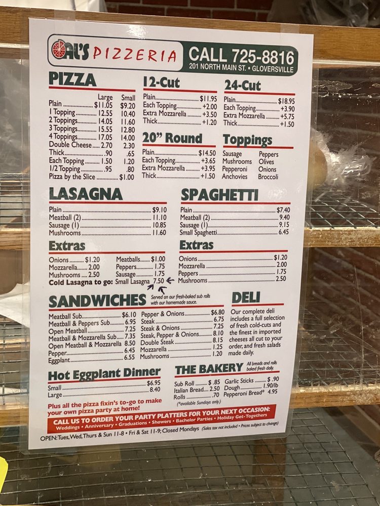 AL’S PIZZERIA 12 Photos & 10 Reviews 201 N Main St, Gloversville