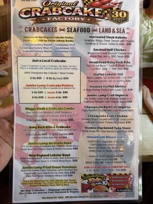 Menu photo 1 Crabcake Factory USA Ocean City, MD Menu photo 1 Crabcake Factory USA Ocean City, MD