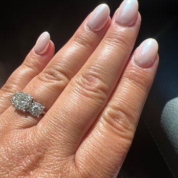 VIP Nails - Lily did such an amazing job! I got an almond shape with a pale pink color and pearl dust on top. - Nail Salons Near Me - Herndon, Virginia