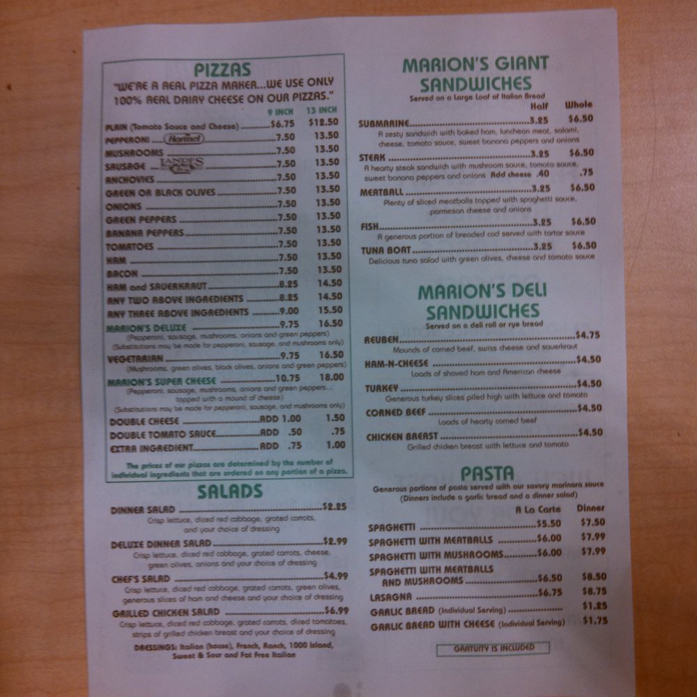 Marion's Piazza - The Menu - Pizza Near Me - Mason, Ohio Marion's Piazza - The Menu - Pizza Near Me - Mason, Ohio