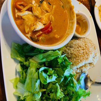 Asian 1 - Red Curry with Brown Rice - Asian Fusion Near Me - Burlington, Washington