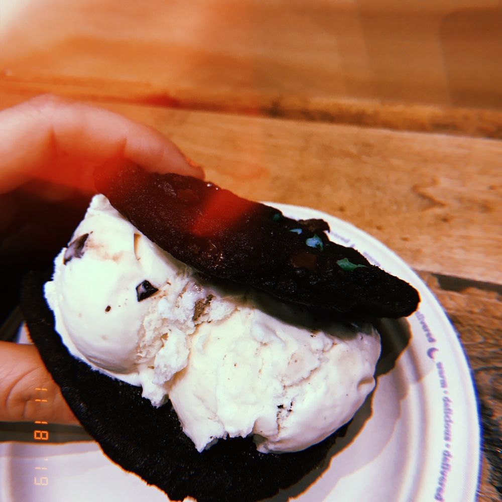 Insomnia Cookies - Double Chocolate Mint with Cookie Dough ice cream - Desserts Near Me - Ann Arbor, Michigan Insomnia Cookies - Double Chocolate Mint with Cookie Dough ice cream - Desserts Near Me - Ann Arbor, Michigan