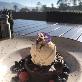 Hay's Place - MEXICAN SPICED CHOCOLATE CAKE decadent cinnamon-chili spiced chocolate cake, horchata ice cream - Mexican Near Me - Pebble Beach, California