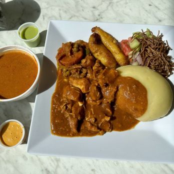 Afra Grill | African & Somali Cuisine - Fufu, peanut soup, chicken suqaar, plantains - African Near Me - Columbus, Ohio
