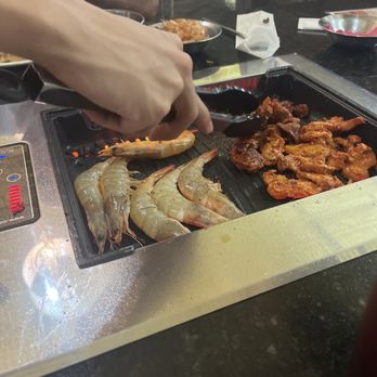 JK Korean BBQ - Prawns and chicken - Korean Near Me - Milledgeville, Georgia JK Korean BBQ - Prawns and chicken - Korean Near Me - Milledgeville, Georgia
