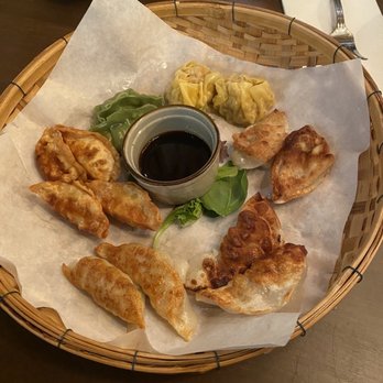 Dok Mali Thai Kitchen - Dumpling Flight - Thai Near Me - Portland, Maine Dok Mali Thai Kitchen - Dumpling Flight - Thai Near Me - Portland, Maine