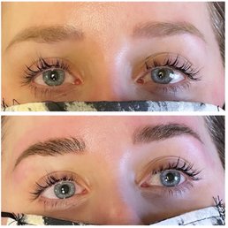 lash lift and tint, and brow lamination. The combination of the 2 services is a game changer, Lyndsie is awesome! lash lift and tint, and brow lamination. The combination of the 2 services is a game changer, Lyndsie is awesome!