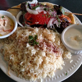 John's Kabob - steak Kabob plate - Mediterranean Near Me - Monterey Park, California