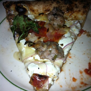 Me and Paul’s - Hellified Porkpie White (Fior di latte, Soppressata, sweet Italian fennel sausage, red onions, garlic, basil, Mike's HOT honey) - Pizza Near Me - Brooklyn, New York Me and Paul’s - Hellified Porkpie White (Fior di latte, Soppressata, sweet Italian fennel sausage, red onions, garlic, basil, Mike's HOT honey) - Pizza Near Me - Brooklyn, New York