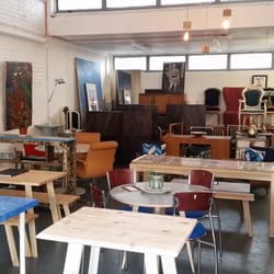 Goldfinger Factory - Some of the amazing upcycled pieces that are for sale at the Goldfinger Factory