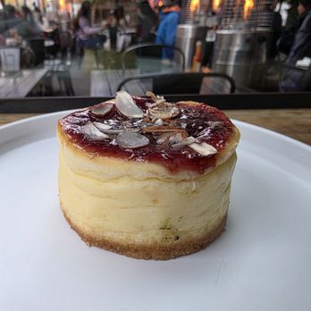 Fambrini's Cafe - Raspberry Almond Cheesecake - Sandwiches Near Me - Palo Alto, California Fambrini's Cafe - Raspberry Almond Cheesecake - Sandwiches Near Me - Palo Alto, California
