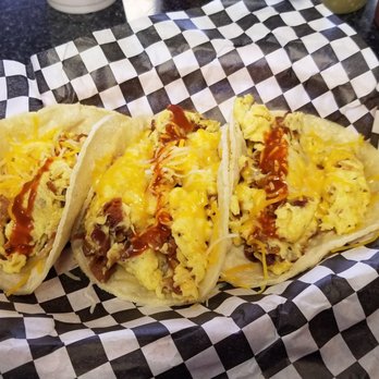 Maria's Mexican Restaurant - Bacon, egg, and cheese tacos...delicious! - Mexican Near Me - Corinth, Texas