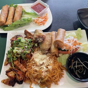 Pho Island - Grilled chicken with garlic noodles pork egg rolls - Vietnamese Near Me - Stockton, California Pho Island - Grilled chicken with garlic noodles pork egg rolls - Vietnamese Near Me - Stockton, California