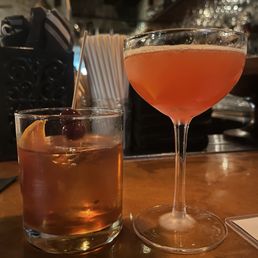 Old Fashioned and Paper Plain cocktails!! Old Fashioned and Paper Plain cocktails!!