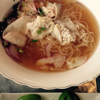 Ba Mien Bistro - Wonton Noodle Soup Bowl (Pork & Shrimp) $9 - Vietnamese Near Me - Houston, Texas Ba Mien Bistro - Wonton Noodle Soup Bowl (Pork & Shrimp) $9 - Vietnamese Near Me - Houston, Texas