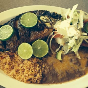 El Jefe Cafe - Mojarra (fried fish) $7.95.  YUMMY.. - Mexican Near Me - San Clemente, California