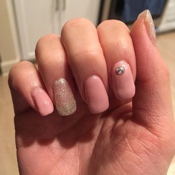 JoaNail - wide nails, clumpy gel & the pinky is extremely crooked - Nail Salons Near Me - Los Angeles, California