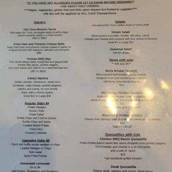 Fuego - Menu - Food Trucks Near Me - Waynesville, North Carolina Fuego - Menu - Food Trucks Near Me - Waynesville, North Carolina