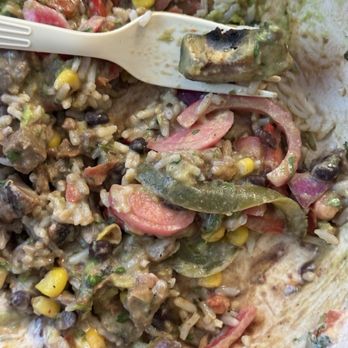 QDOBA Mexican Eats - Moldy avocado on fork - Mexican Near Me - Riverview, Florida