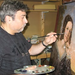 Preservation & Framing Services - Restoring an oil painting