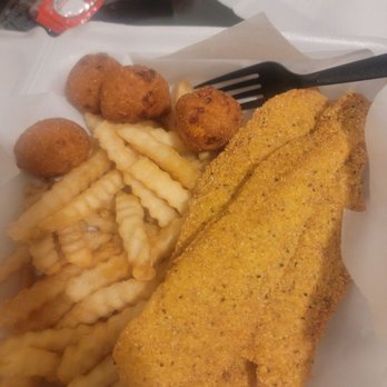 Krispy Catfish - 2pc fish, fries & hushpuppies - Seafood Near Me - Fort Worth, Texas Krispy Catfish - 2pc fish, fries & hushpuppies - Seafood Near Me - Fort Worth, Texas