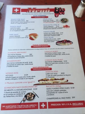 Menu photo 3 Sótano Suizo Tijuana, BCN