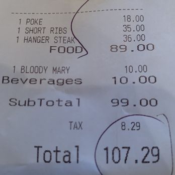 The Hudson House - Receipt-note: they charge you back the credit card fee - I would have been happy to do a money transfer ;) - New American Near Me - Nyack, New York The Hudson House - Receipt-note: they charge you back the credit card fee - I would have been happy to do a money transfer ;) - New American Near Me - Nyack, New York