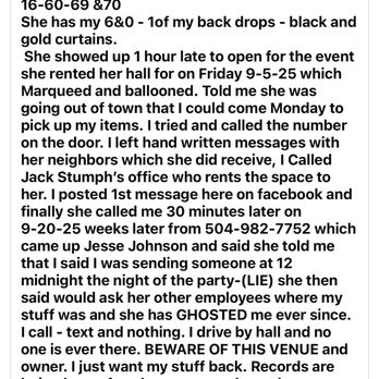 Jesse's Events - A screenshot from Facebook. - Party & Event Planning Near Me Jesse's Events - A screenshot from Facebook. - Party & Event Planning Near Me