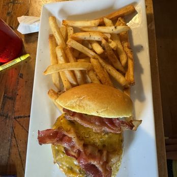 Station 2 - Classic Cheeseburger with fries - New American Near Me - Richmond, Virginia