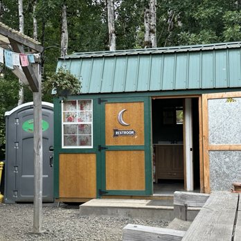 Bushel & Barrel Ciderhouse - Bathroom situation- two options - Cideries Near Me - Poulsbo, Washington
