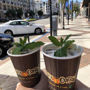 Philz Coffee - Sweet and creamy mint mojito (oat milk substitute). Refreshing! - Coffee & Tea Near Me - Glendale, California Philz Coffee - Sweet and creamy mint mojito (oat milk substitute). Refreshing! - Coffee & Tea Near Me - Glendale, California