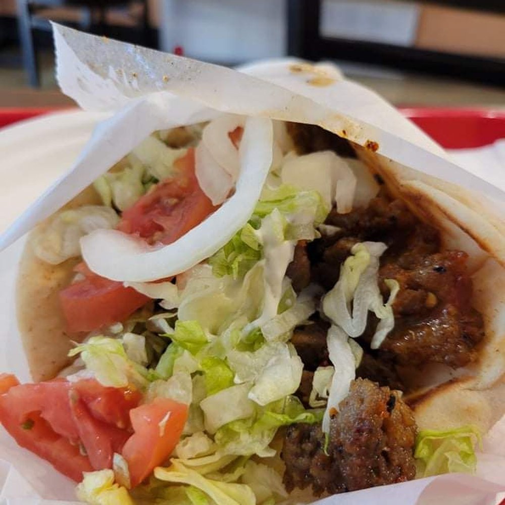 Babalou's Mediterranean - The lamb gyro with spicy sauce. Soo tasty! - Mediterranean Near Me - Walnut Creek, California Babalou's Mediterranean - The lamb gyro with spicy sauce. Soo tasty! - Mediterranean Near Me - Walnut Creek, California