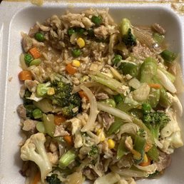 Vegetables stir fry with chicken Vegetables stir fry with chicken