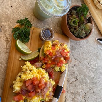 Cafe Andreini - scramble egg and stuff on bagel - Coffee & Tea Near Me - Arroyo Grande, California Cafe Andreini - scramble egg and stuff on bagel - Coffee & Tea Near Me - Arroyo Grande, California