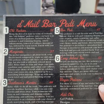 D Nail Bar - Menu - Nail Salons Near Me - Overland Park, Kansas D Nail Bar - Menu - Nail Salons Near Me - Overland Park, Kansas