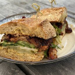 Baguette cha siu pork