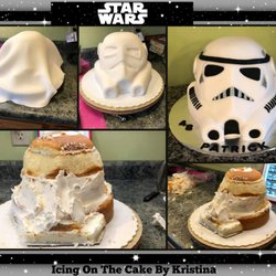 Icing On the Cake by Kristina - The making of a storm trooper helmet!