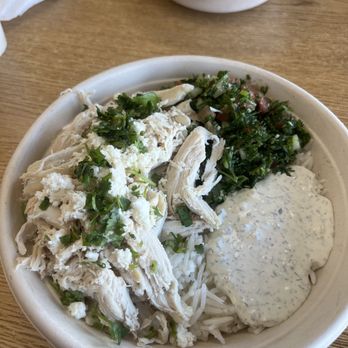 Zankou Chicken - roasted chicken BOWL - Mediterranean Near Me - Anaheim, California