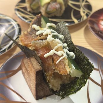 Waka Sakura Sushi Restaurant - Salmon Skin Hand Roll - Sushi Bars Near Me - Kapolei, Hawaii