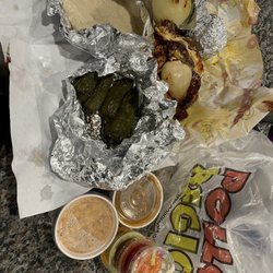 Pollo Regio - Half Grilled Chicken, Whole Grilled Onion, grilled Jalapeo Pepper