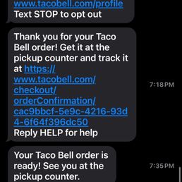 "Ready at 7:35" but didn't even receive our actual food until 8:10. "Ready at 7:35" but didn't even receive our actual food until 8:10.