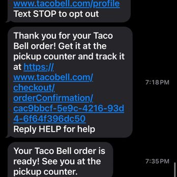 Taco Bell - "Ready at 7:35" but didn't even receive our actual food until 8:10. - Fast Food Near Me - San Jose, California Taco Bell - "Ready at 7:35" but didn't even receive our actual food until 8:10. - Fast Food Near Me - San Jose, California
