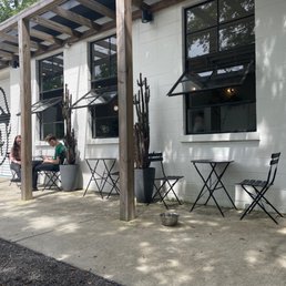 Outdoor seating.