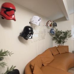 Brilliant Staycation - Helmets on the wall