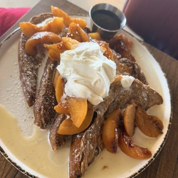 Bear Roots Tavern - Peach cobbler french toast - American Near Me - Escondido, California