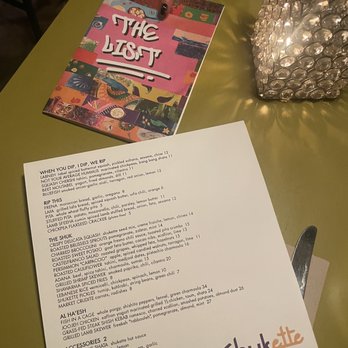 Shukette - menu 11.17.22 - Middle Eastern Near Me - New York, New York