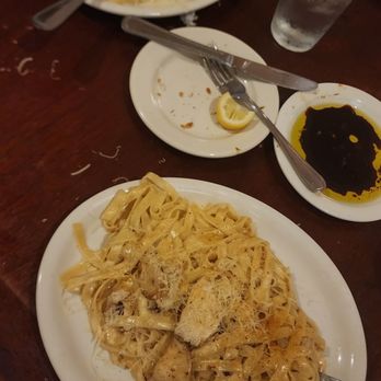 Primo's Restaurant, Bar & Catering - Regular fettuccine and my "blackened chicken" fettuccine - Italian Near Me - Yukon, Oklahoma Primo's Restaurant, Bar & Catering - Regular fettuccine and my "blackened chicken" fettuccine - Italian Near Me - Yukon, Oklahoma
