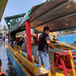 Embarcadero del Parque Ecológico Xochimilco - A typical boat