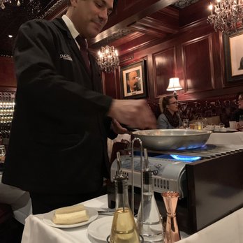 Rare Steakhouse - Fernando's preparation of Bananas Foster - Seafood Near Me - Milwaukee, Wisconsin