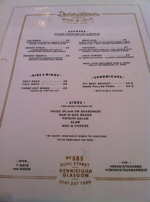 Menu photo 8 Dennistoun Bar-B-Que Glasgow, GLG